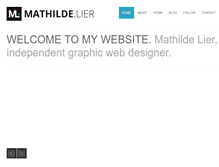 Tablet Screenshot of mathildelier.com